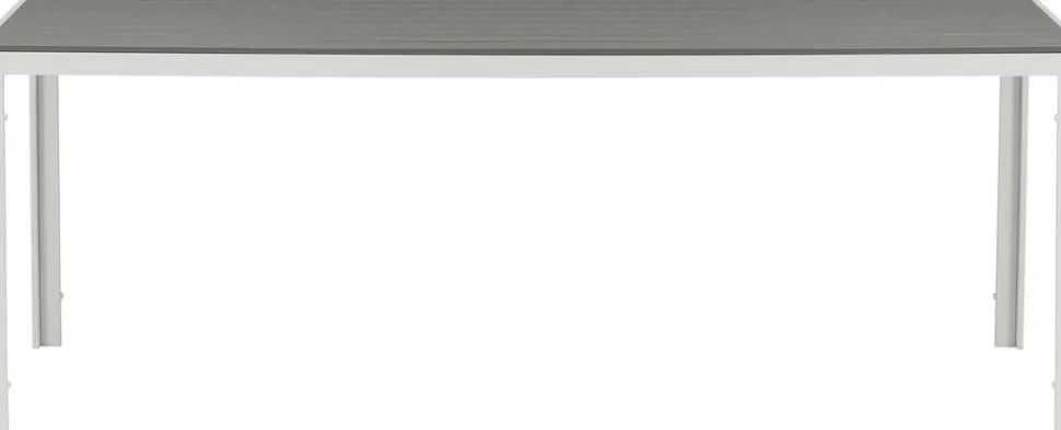 Utebord 205 x 90 cm grå / vit - Copacabana + Rengöringsmedel för utemöbler