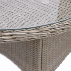 Utebord ovalt 230x100 cm - Natur + Textilskydd för utemöbler