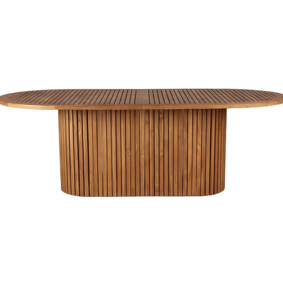 Utebord teak ovalt 220x100 cm