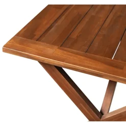 Utebord 220x100 cm Brunlaserat - Oxford + Rengöringsmedel för utemöbler