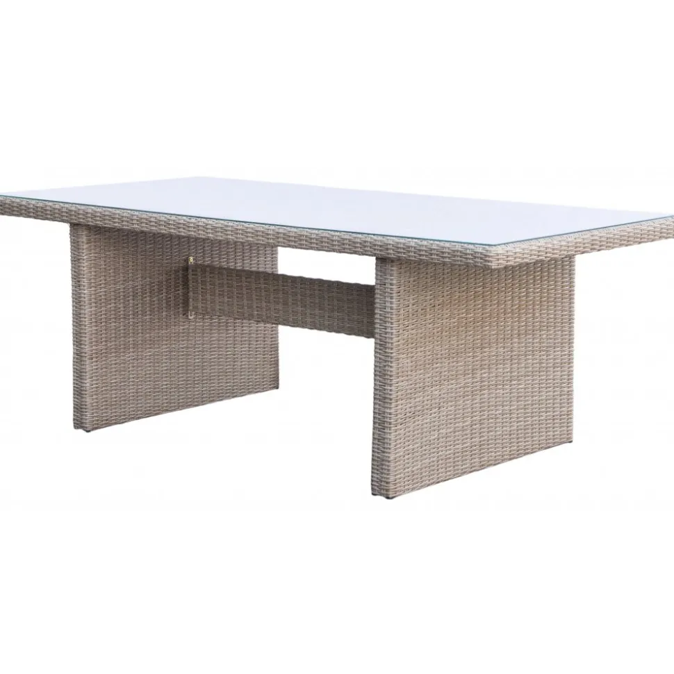 Utebord 200x100 cm rotting - Hampton + Rengöringsmedel för utemöbler