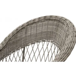 Utefåtölj grå/rotting - Marbella + Rengöringsmedel för utemöbler