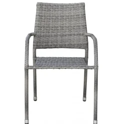 Utegrupp: 8 stolar och teakbord 210 x 90 cm