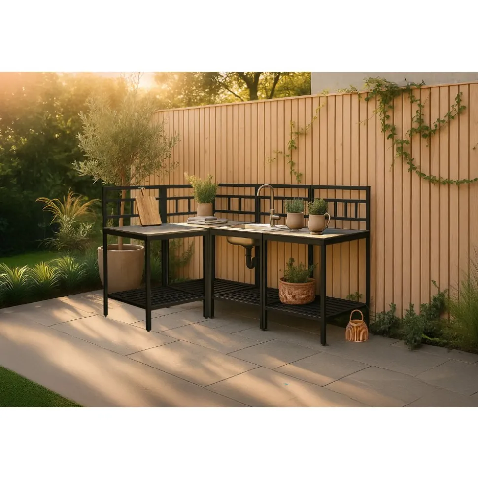 Utekök komplett svart - Alicante