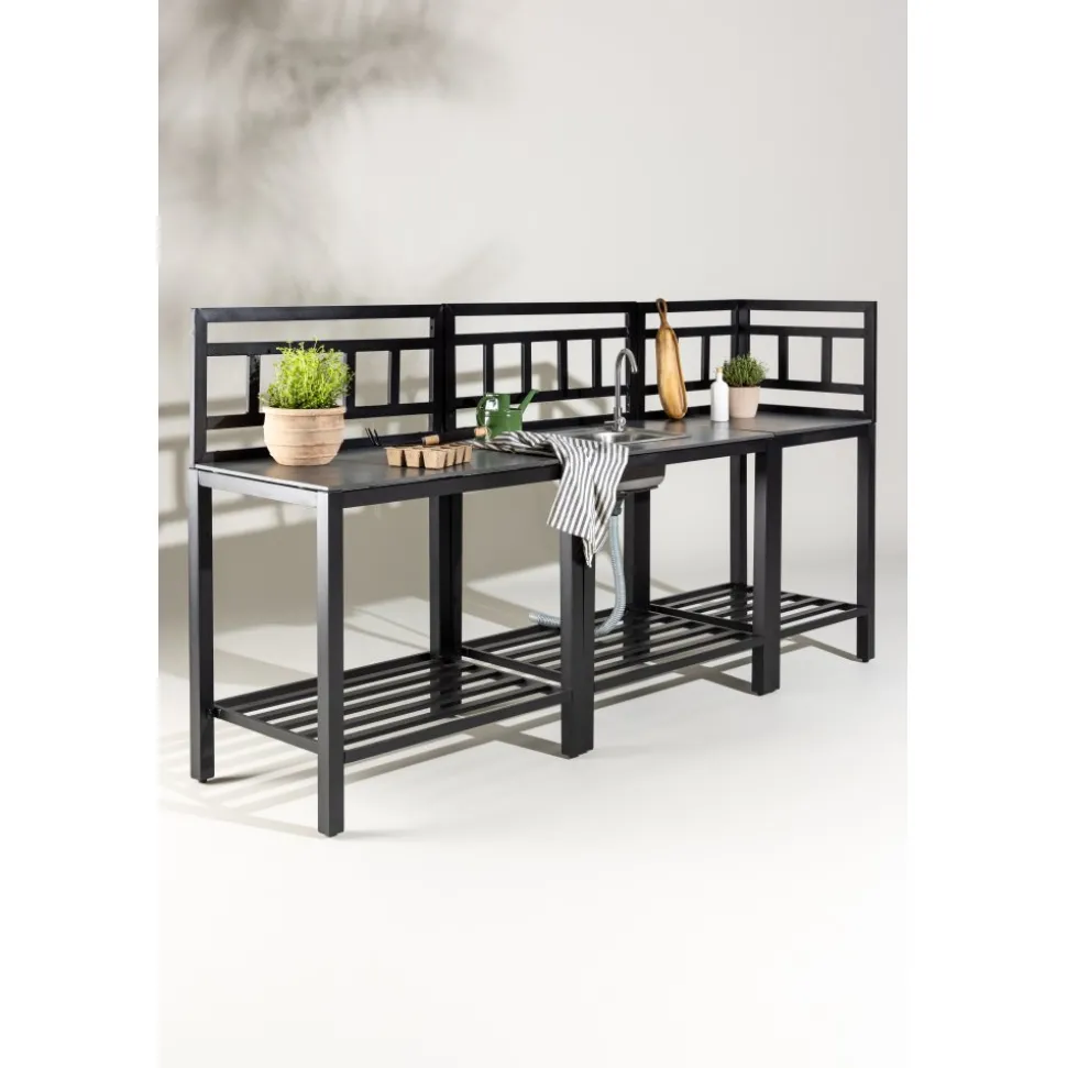 Utekök komplett svart - Alicante