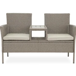 Utesoffa / Duosoffa i beige rotting