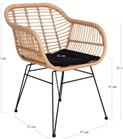 Utestol med dyna - Natur + Textilrengöring för möbler