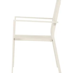 Utestol stapelbar beige - Copacabana + Textilskydd för utemöbler