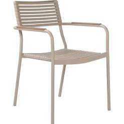 Utestol stapelbar beige - Pino + Rengöringsmedel för utemöbler