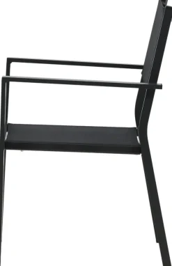 Utestol stapelbar svart - Copacabana + Textilskydd för utemöbler