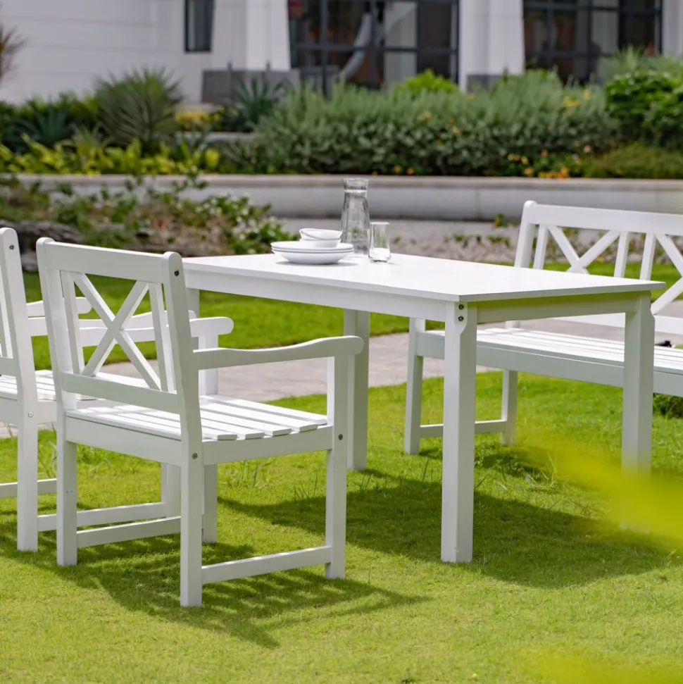 Utestol vit Bohus + Fläckborttagare för möbler