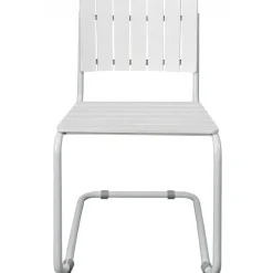 Utestol vit stapelbar - Holmsund + Rengöringsmedel för utemöbler