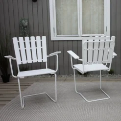 Utestol vit Vaxholm - Europa producerad