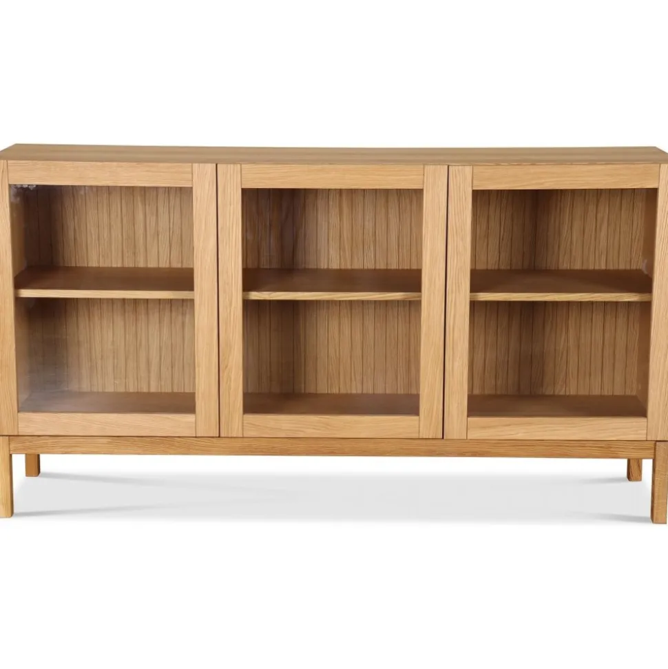 Valhall skänk i oljad ek - 160 cm + Möbeltassar