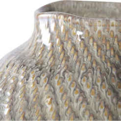 Vas 30,5 cm hög - Vit/grön