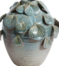 Vas Leaf H19 cm - Grön