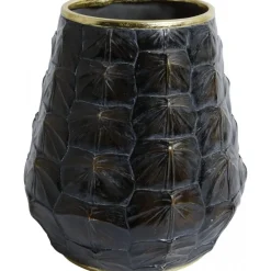 Vas sköldpadda H24 cm - Svart