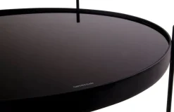 Venezia Soffbord 48 x 48 cm - Stål/glas