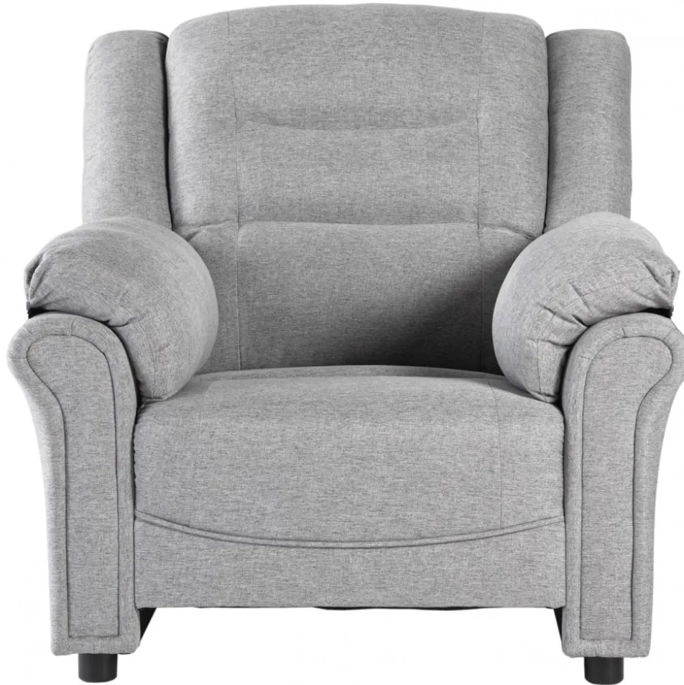 Vera fåtölj i grått tyg