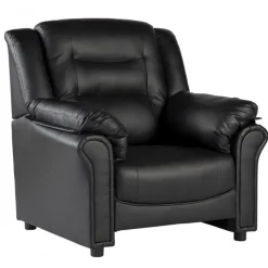 Vera fåtölj i svart PU