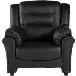 Vera fåtölj i svart PU