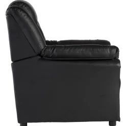 Vera fåtölj i svart PU + Möbelvård Läderskydd