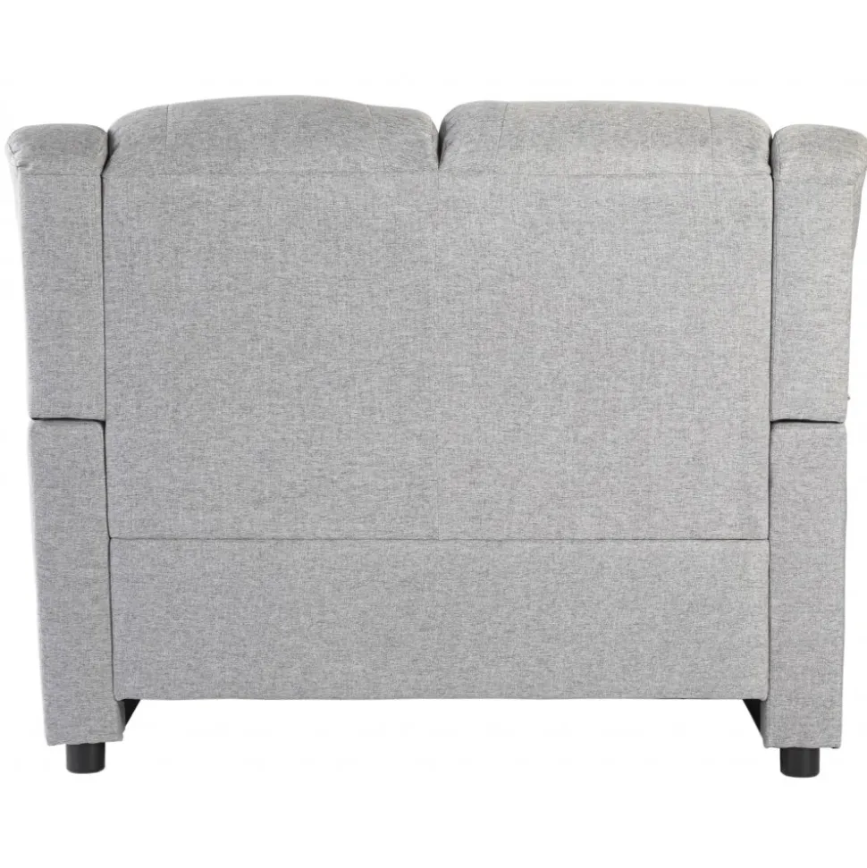 Vera 2-sits soffa i grått tyg + Textilrengöring för möbler