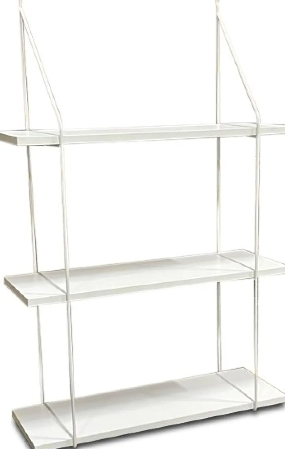 Vera vit vägghylla med tre hyllplan