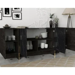 Veyron skänk - Svart/guld