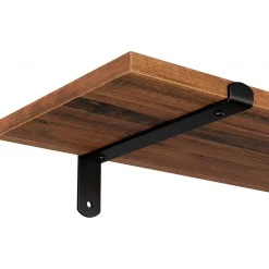 Vägghylla 2-pack brun