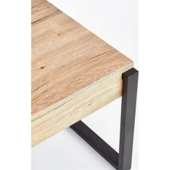 Vincent soffbord 110 x 64 cm - Ek/svart + Möbeltassar