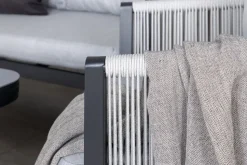 Virya soffgrupp - Svart/Grå + Textilskydd för utemöbler