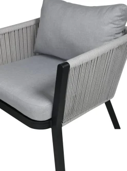 Virya soffgrupp - Svart/Grå + Rengöringsmedel för utemöbler