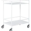 Vita serveringsvagn - Vit
