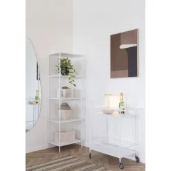 Vita serveringsvagn - Vit