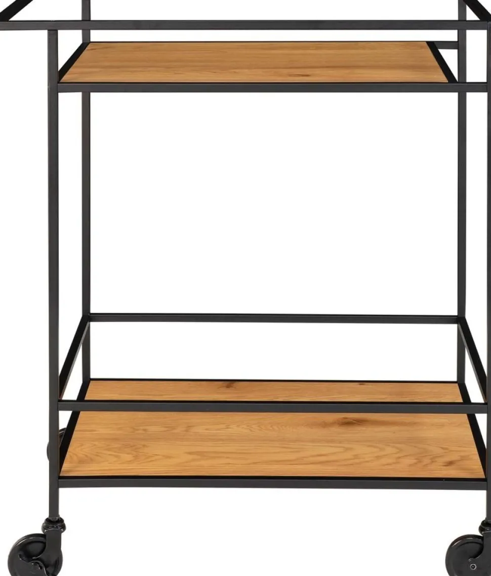 Vita Serveringsvagn 68 x 40 cm - Svart/ek imitation