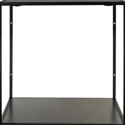 Vita Vägghylla - Svart - 36x36x36