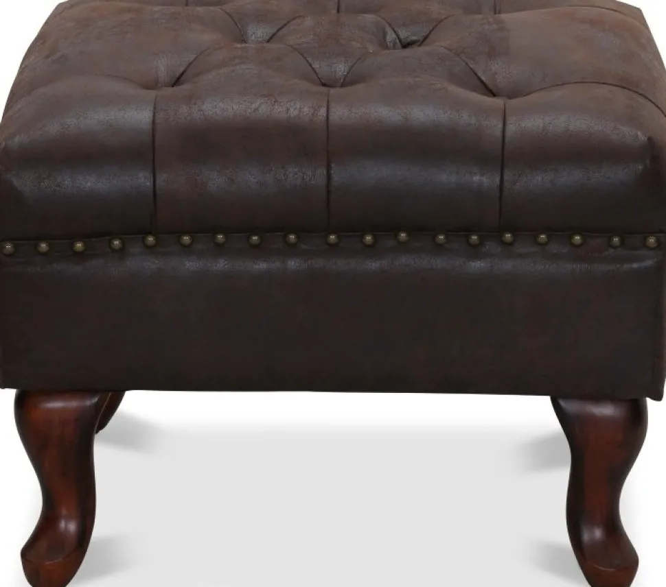 Vivaldi fotpall - Vintage brun + Textilrengöring för möbler