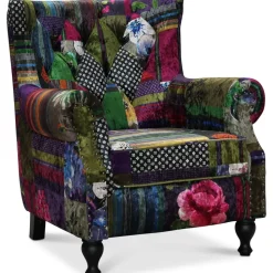 Vivaldi fåtölj - Flerfärgat tyg + Fläckborttagare för möbler