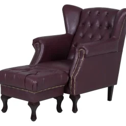 Vivaldino fåtölj - Oxblod