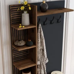 Viyana hallmöbel 90 cm - Valnöt/antracit