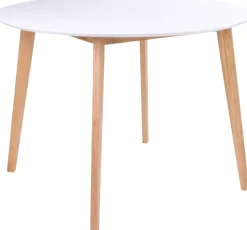 Vojens Matbord - Vit/natur - Ø105 cm