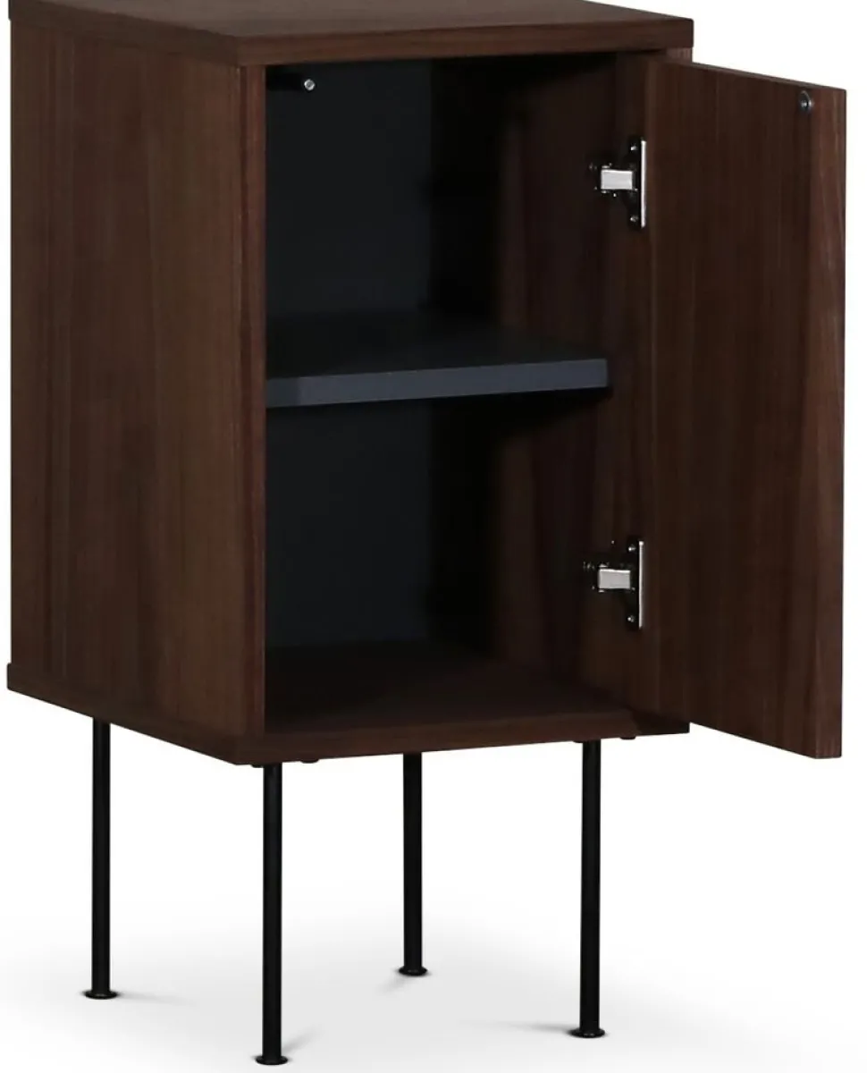 Volume sängbord i valnöt