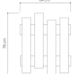 Wave klädhängare - Ek