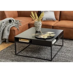 Willford soffbord 80 x 80 cm - Svart