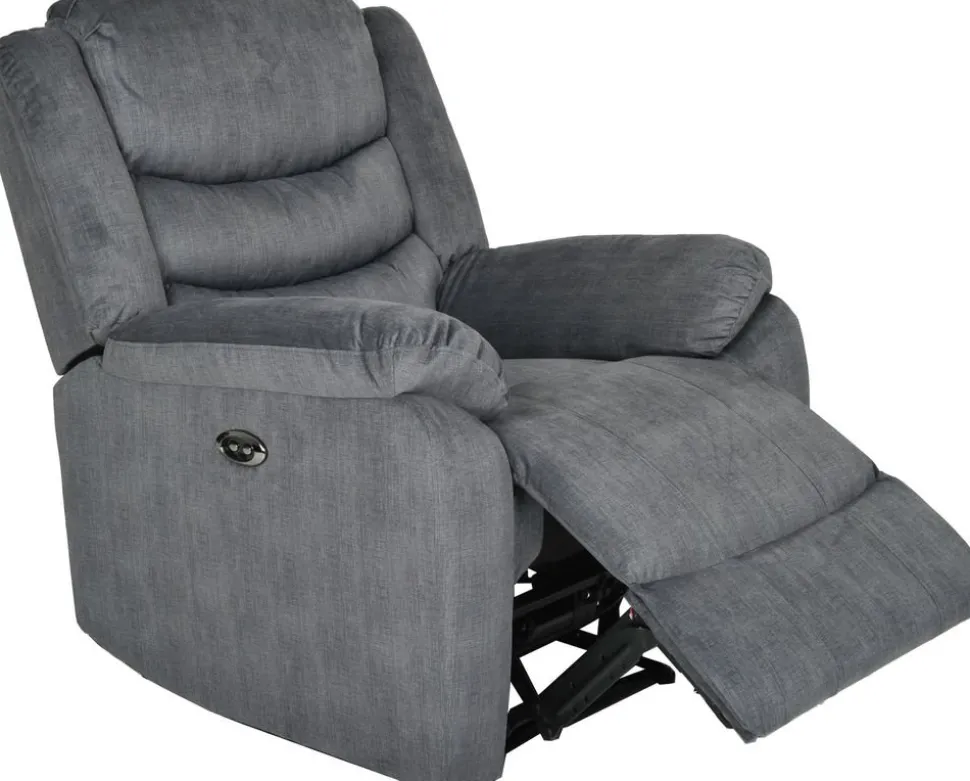 Winfield elektrisk recliner fåtölj - Mörkgrå + Fläckborttagare för möbler