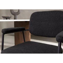 Yesterday matstol - Svart boucle