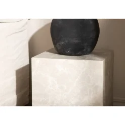 York High soffbord 40 x 40 cm - Beige + Möbeltassar