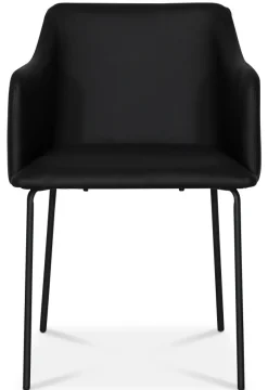 York Karmstol i svart PU