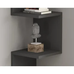 Zikzak vägghylla - Antracit